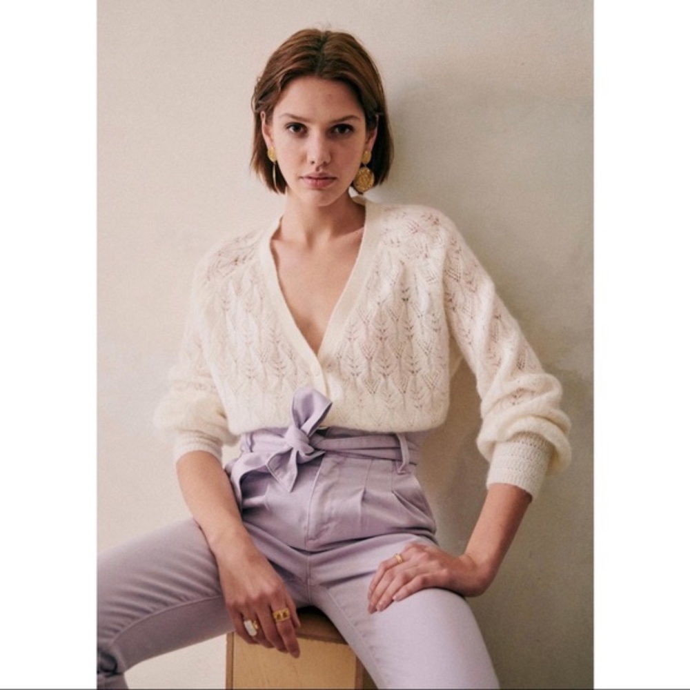 Sezane Austin trousers lilac size 6 (EU 38)